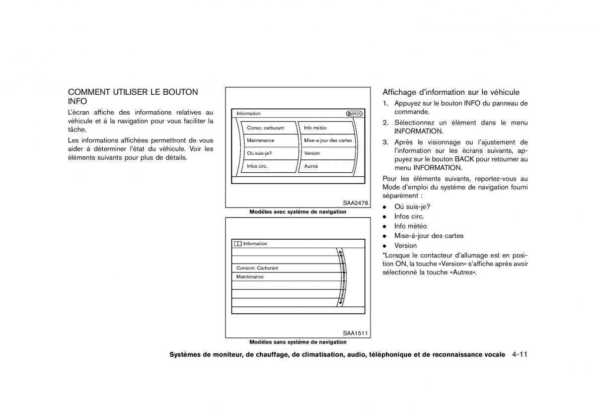 Nissan Murano Z51 manuel du proprietaire / page 239