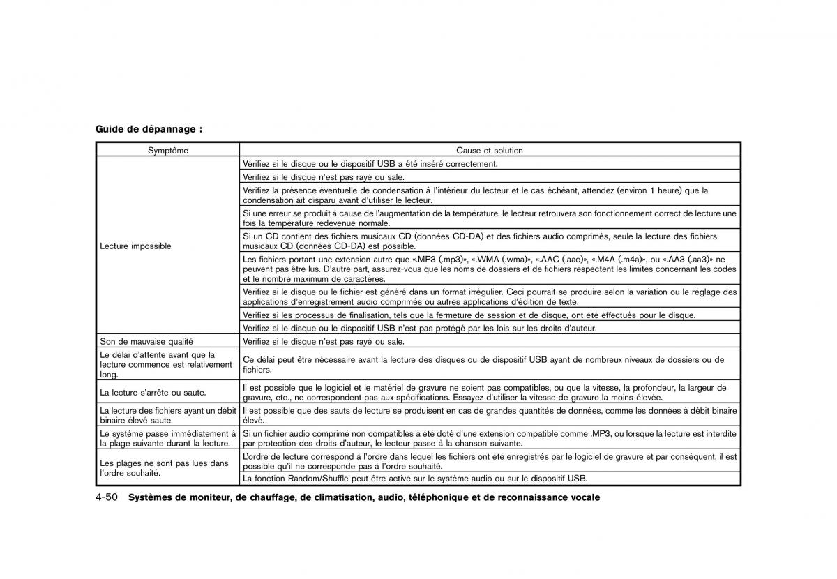 Nissan Murano Z51 manuel du proprietaire / page 278