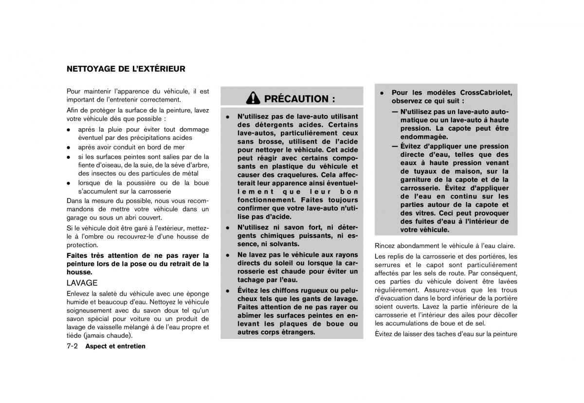 Nissan Murano Z51 manuel du proprietaire / page 438