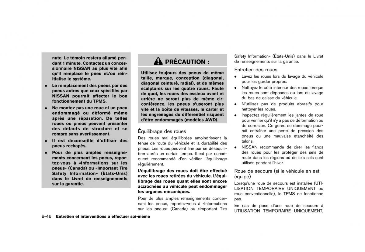 Nissan Murano Z51 manuel du proprietaire / page 492