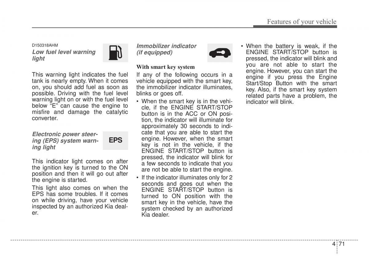 KIA Sportage IV owners manual / page 156