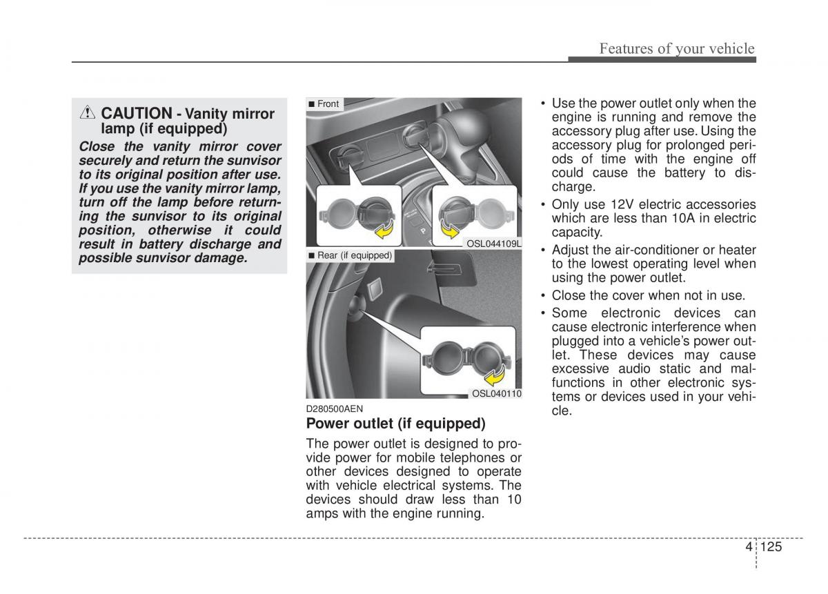 KIA Sportage IV owners manual / page 210