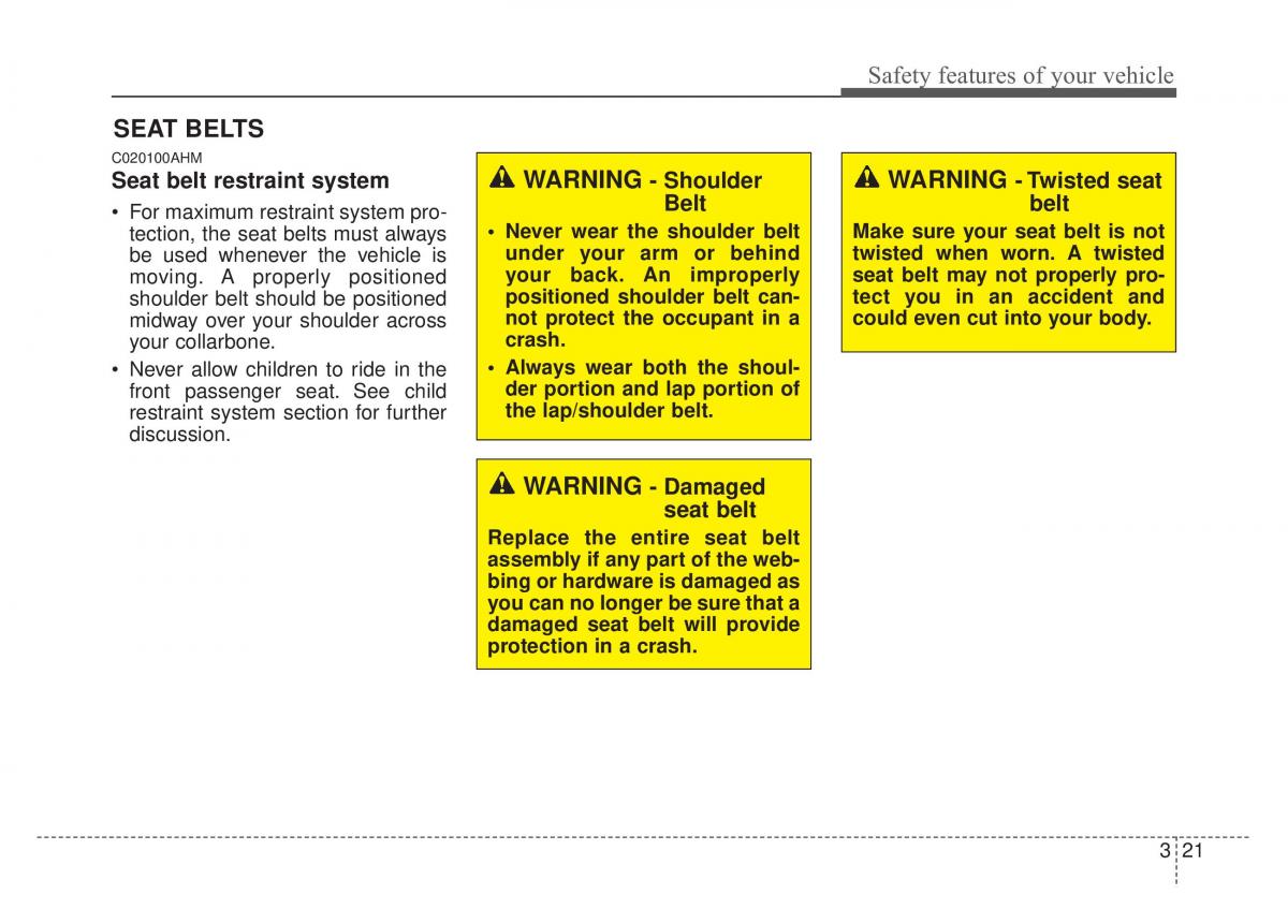 KIA Sportage IV owners manual / page 37