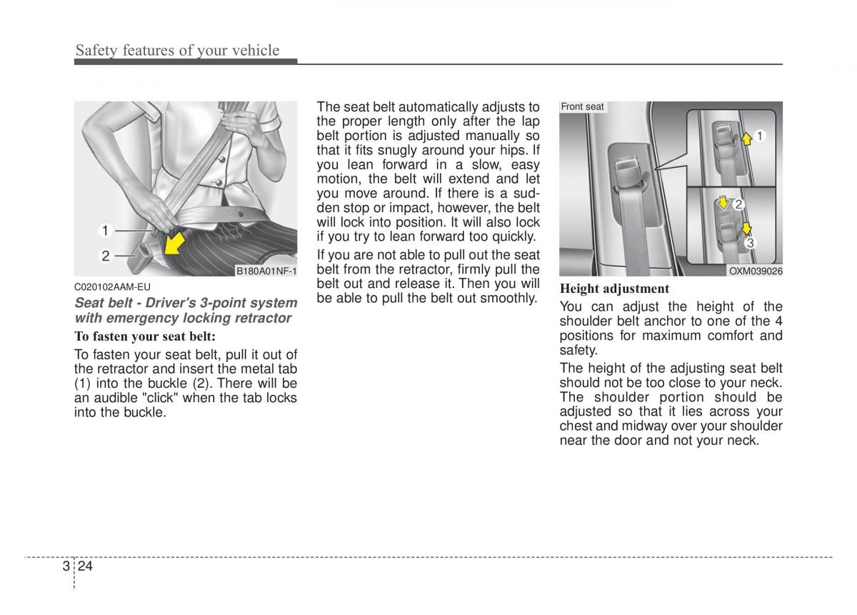 KIA Sportage IV owners manual / page 40