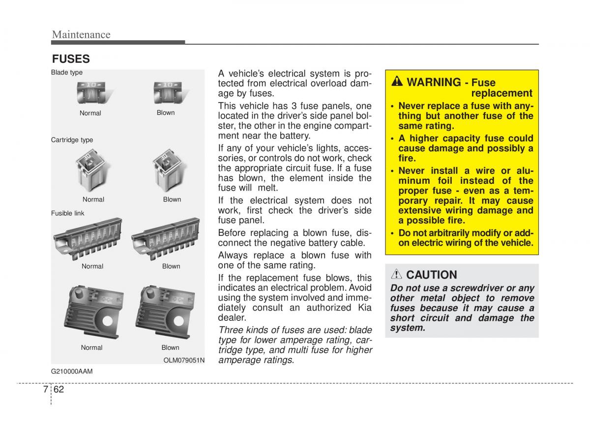 KIA Sportage IV owners manual / page 499