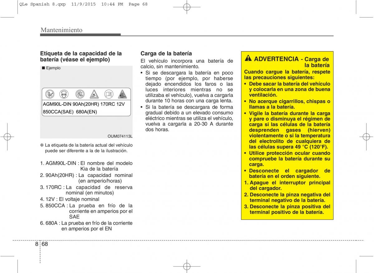 KIA Sportage IV manual del propietario / page 651