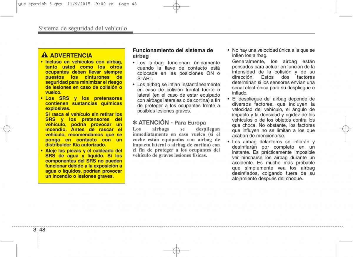 KIA Sportage IV manual del propietario / page 66