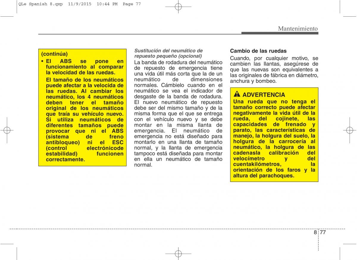 KIA Sportage IV manual del propietario / page 660