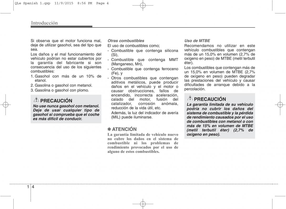 KIA Sportage IV manual del propietario / page 7