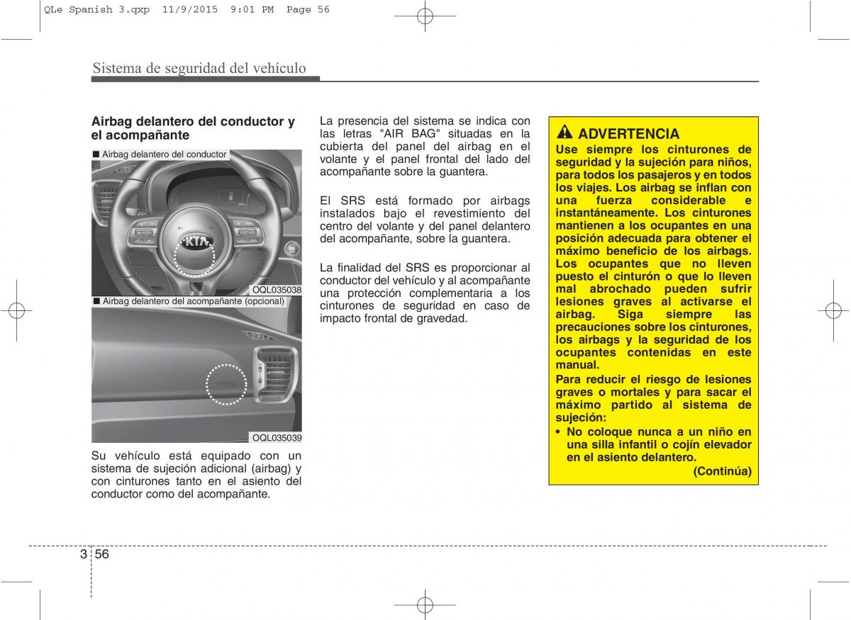 KIA Sportage IV manual del propietario / page 74