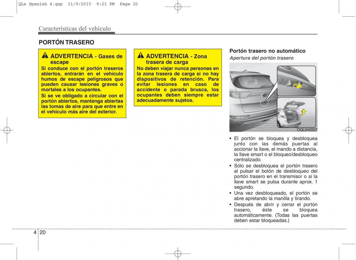 KIA Sportage IV manual del propietario / page 767