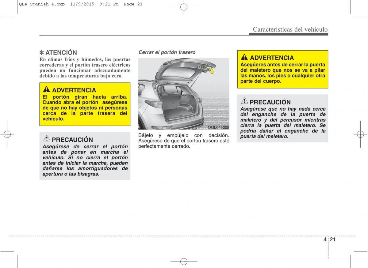 KIA Sportage IV manual del propietario / page 768