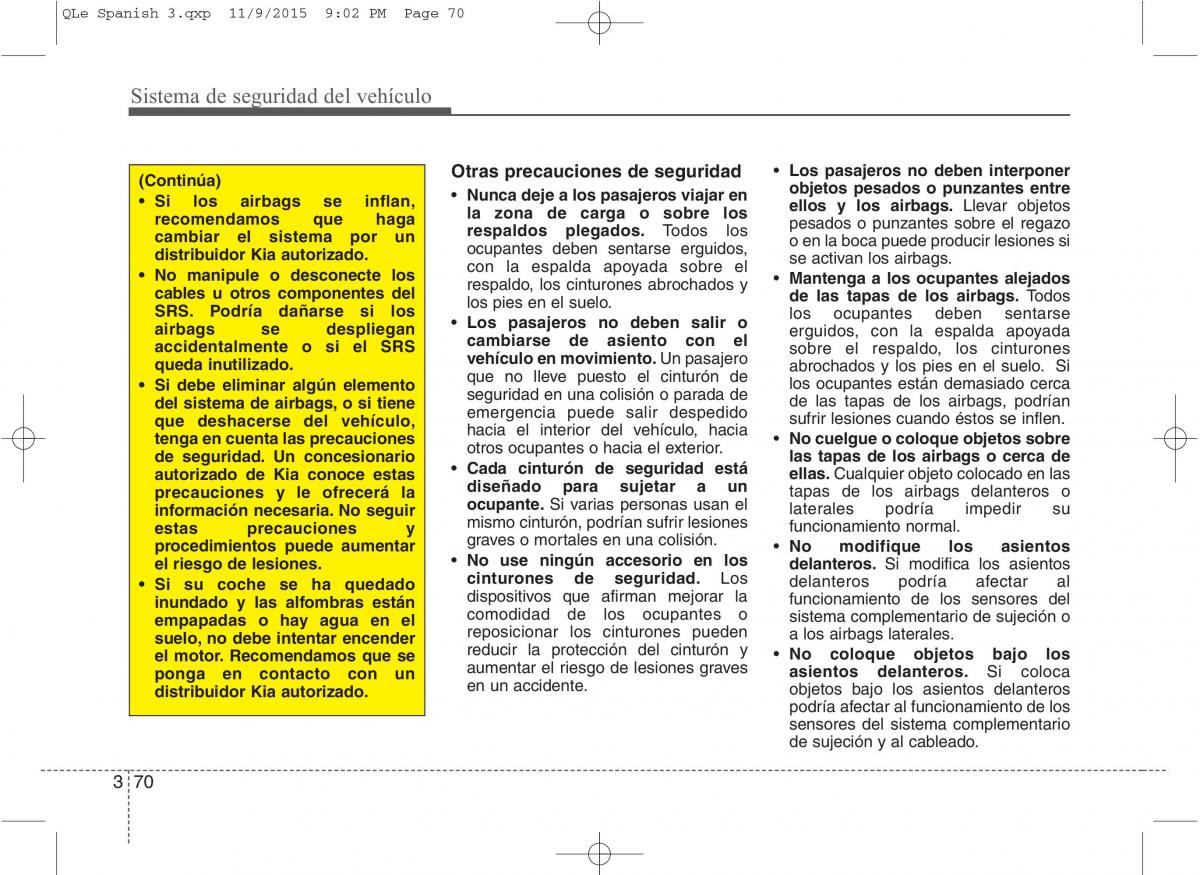 KIA Sportage IV manual del propietario / page 88