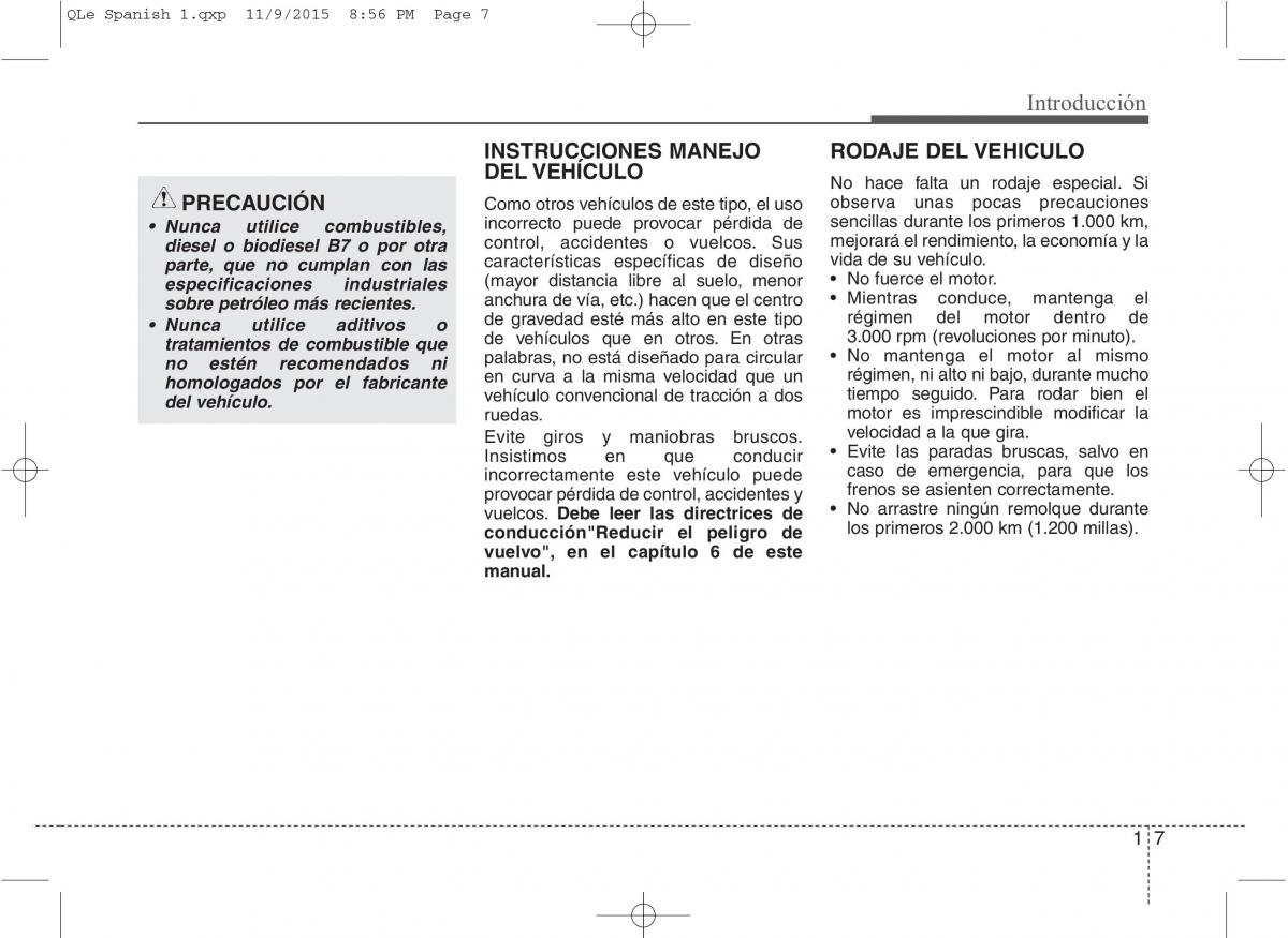 KIA Sportage IV manual del propietario / page 10