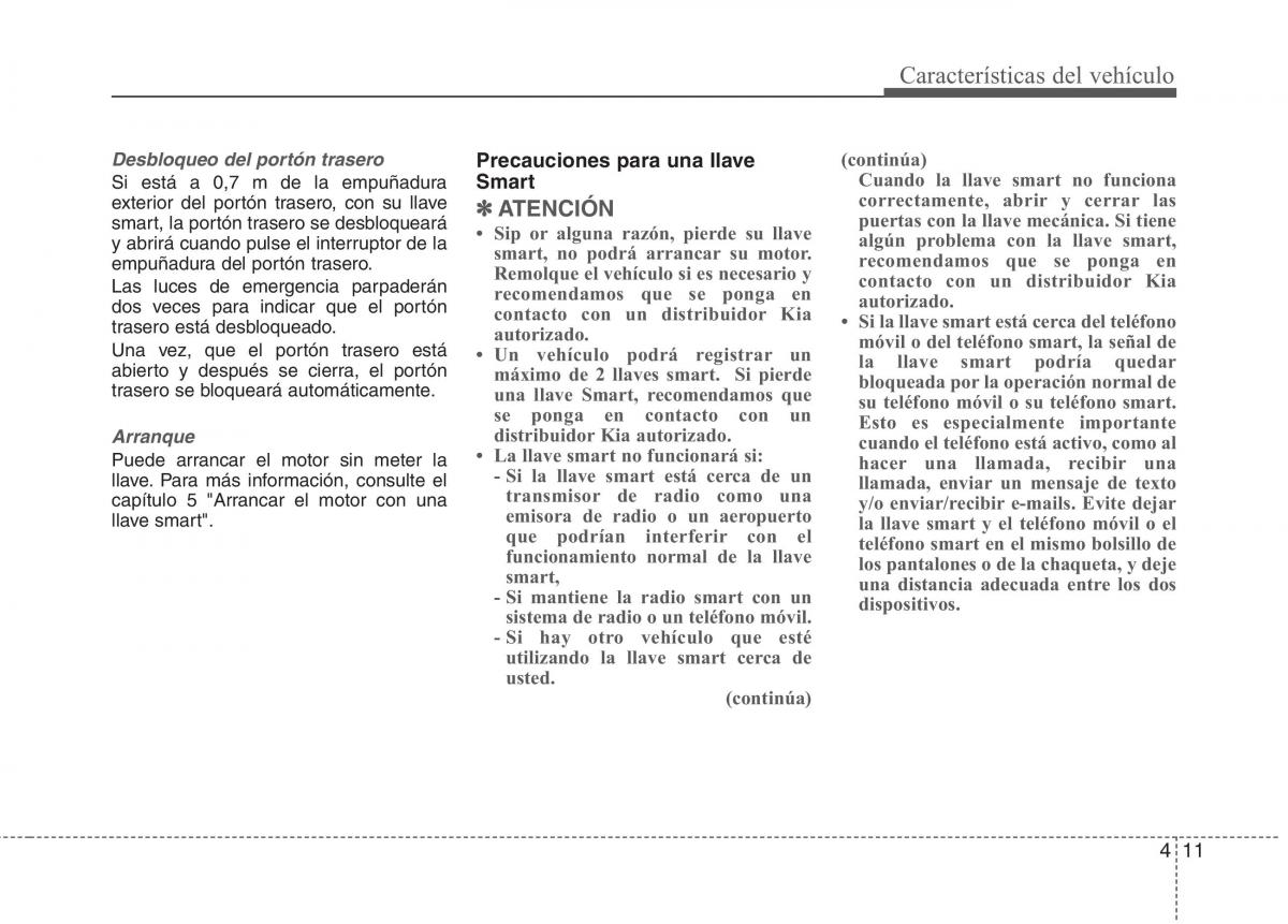 KIA Sportage IV manual del propietario / page 100