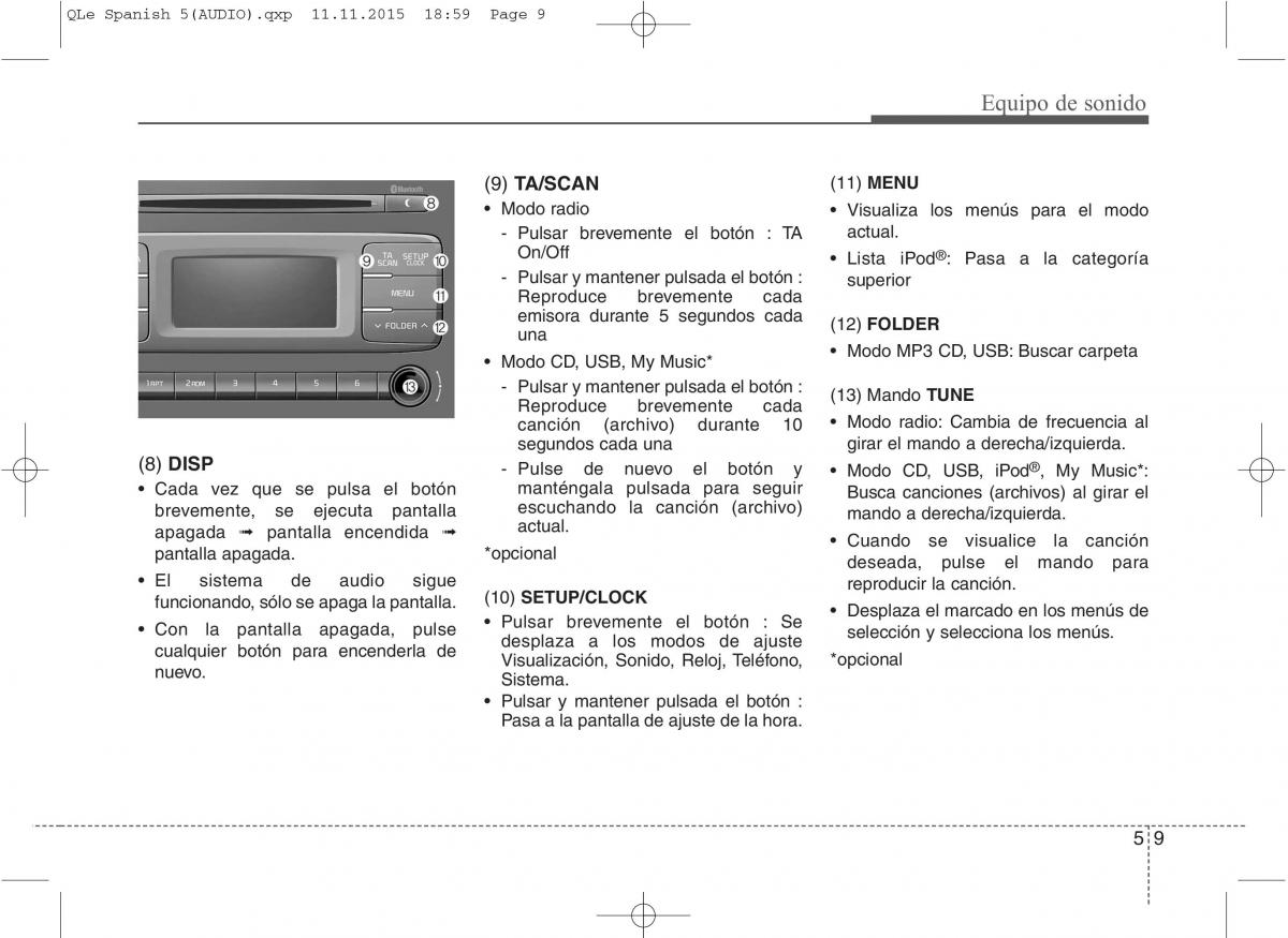 KIA Sportage IV manual del propietario / page 1111