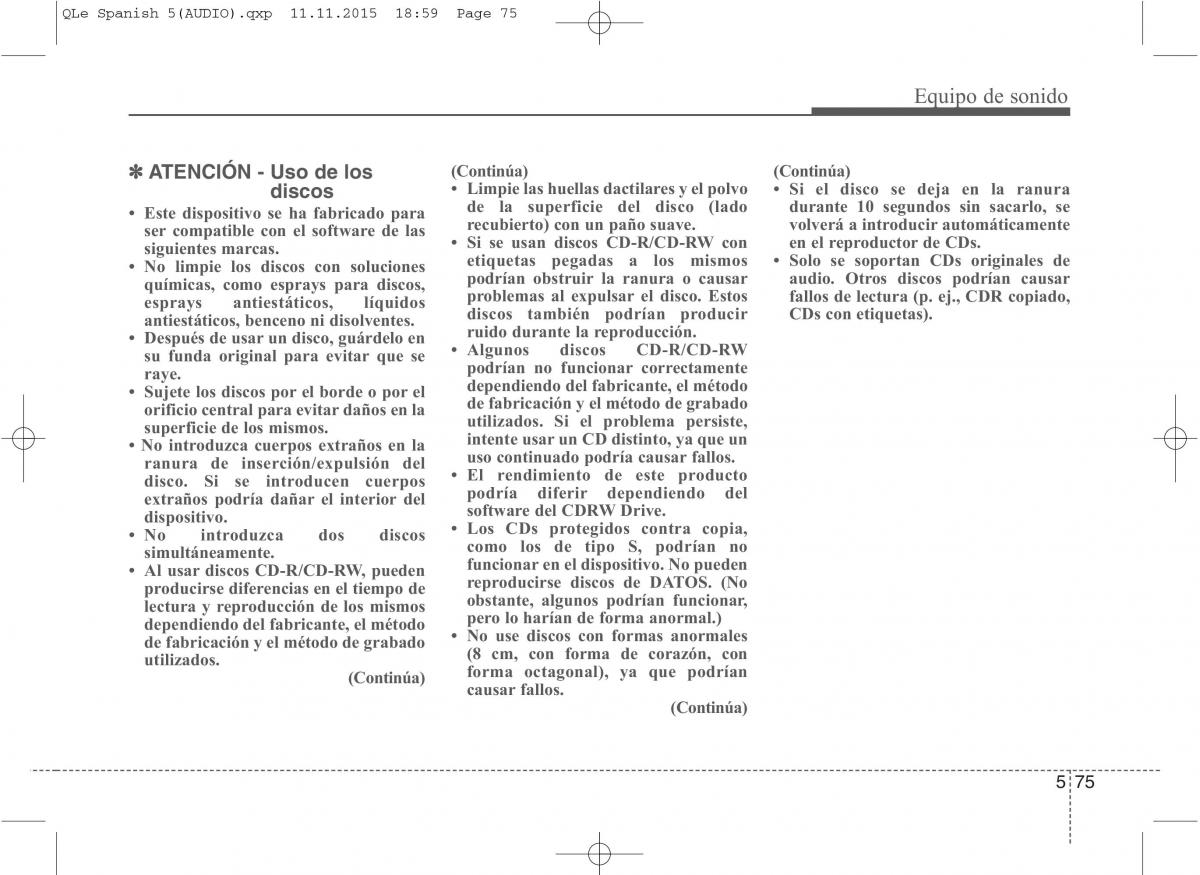 KIA Sportage IV manual del propietario / page 1177