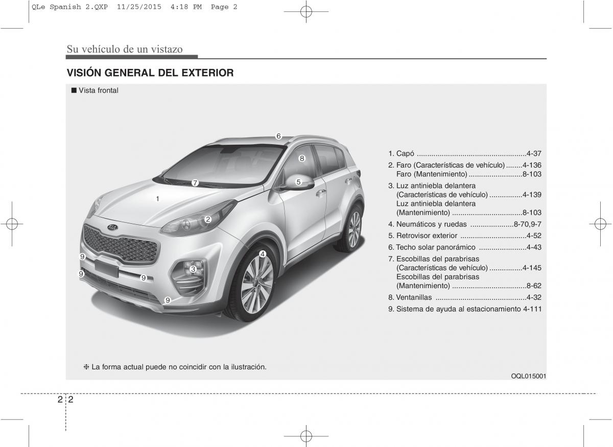 KIA Sportage IV manual del propietario / page 12