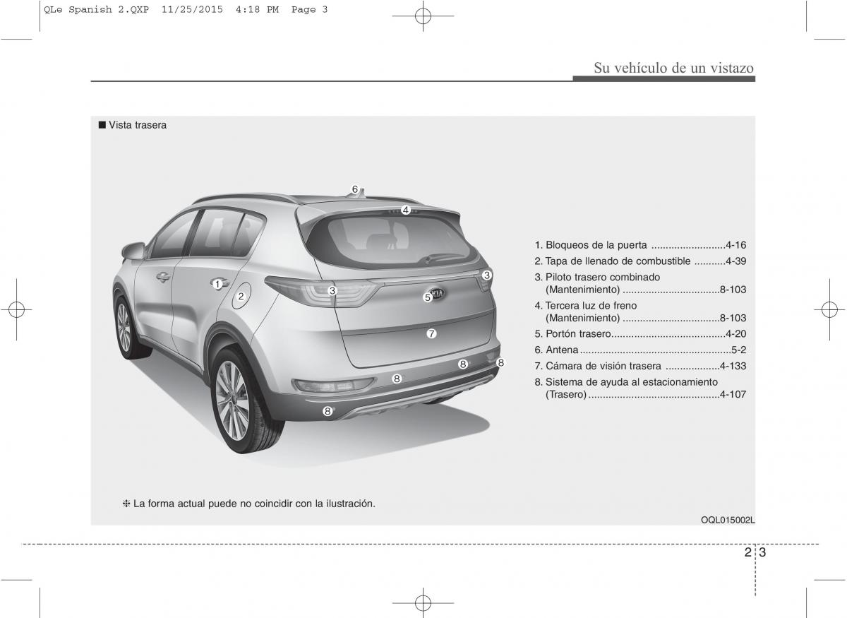 KIA Sportage IV manual del propietario / page 13