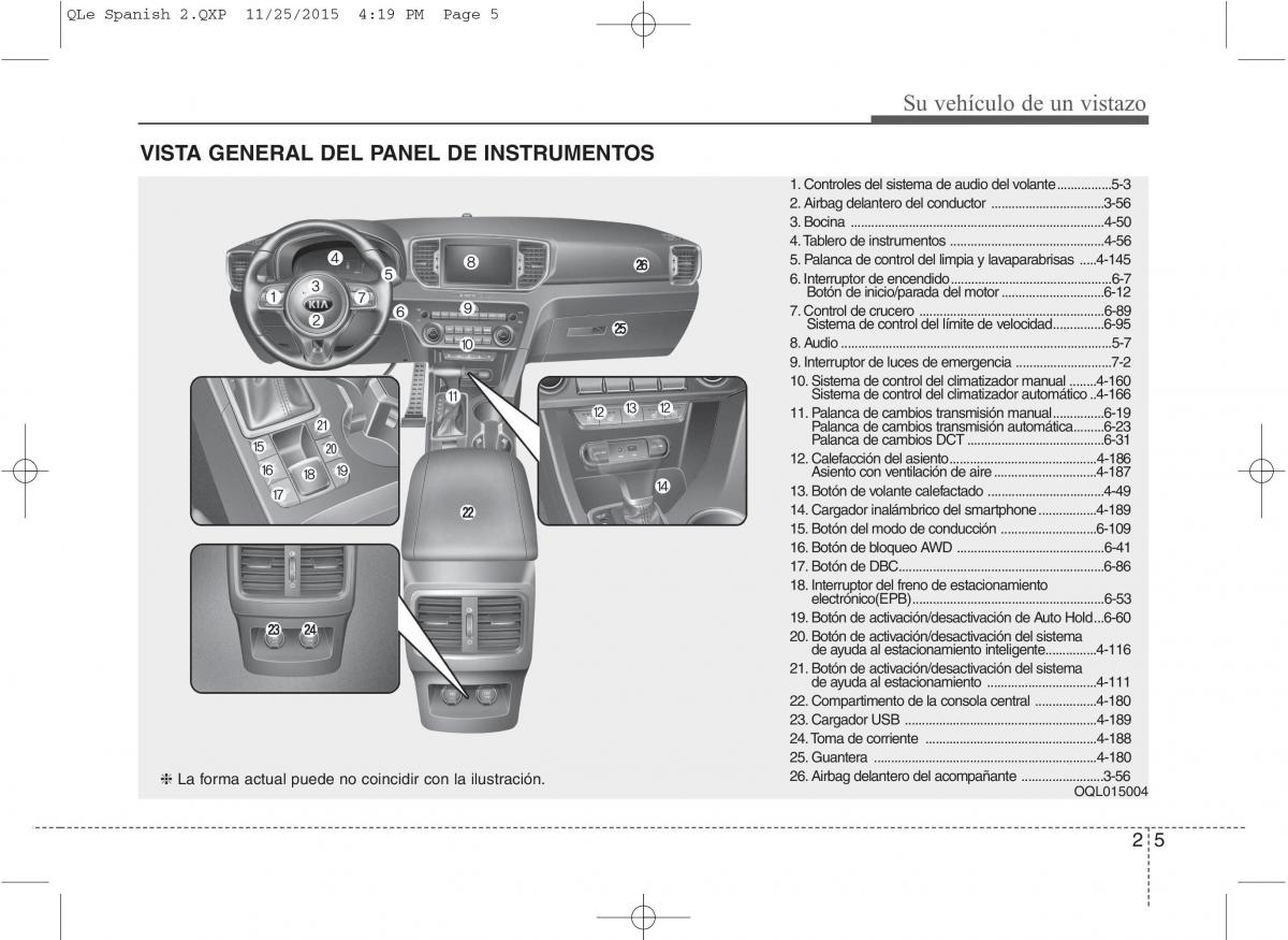 KIA Sportage IV manual del propietario / page 15