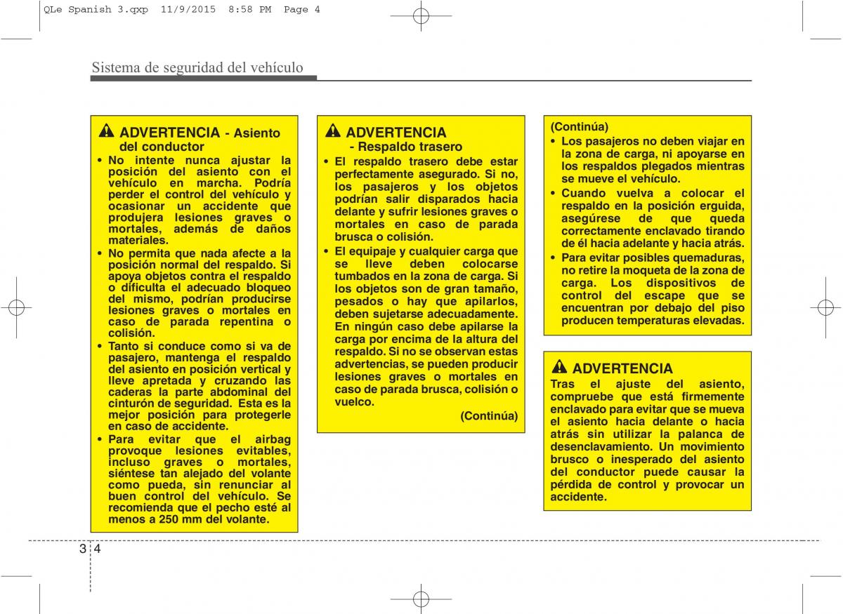 KIA Sportage IV manual del propietario / page 22