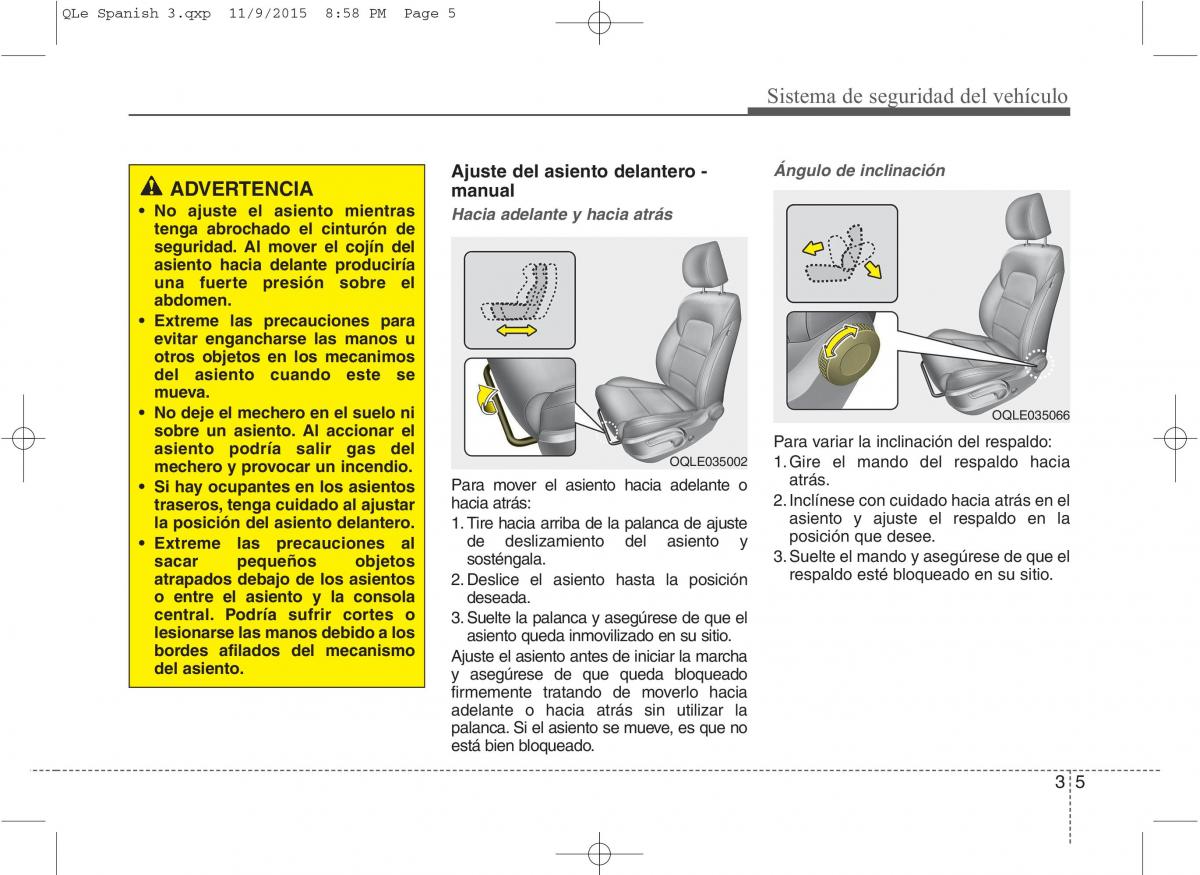 KIA Sportage IV manual del propietario / page 23