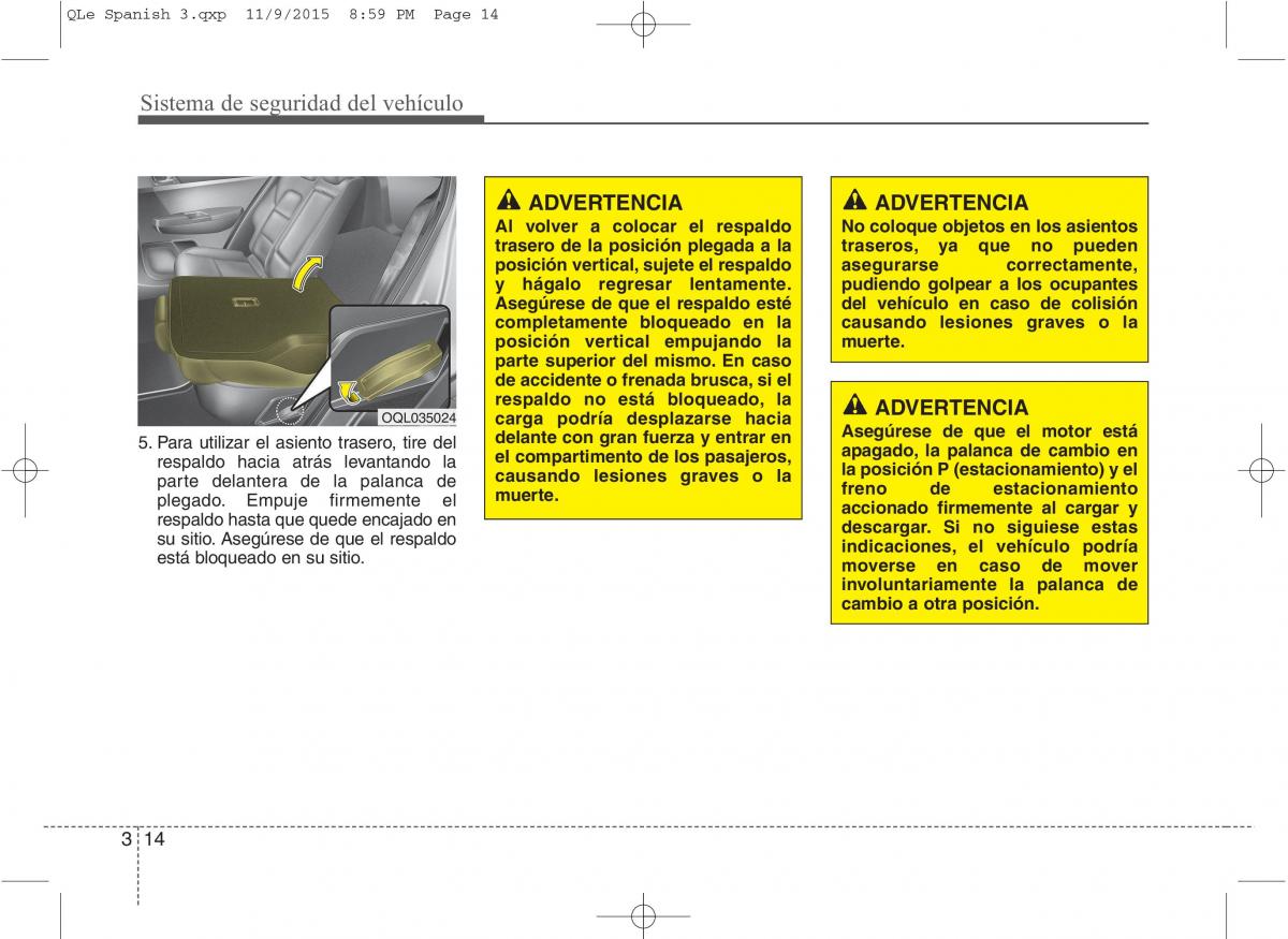 KIA Sportage IV manual del propietario / page 32