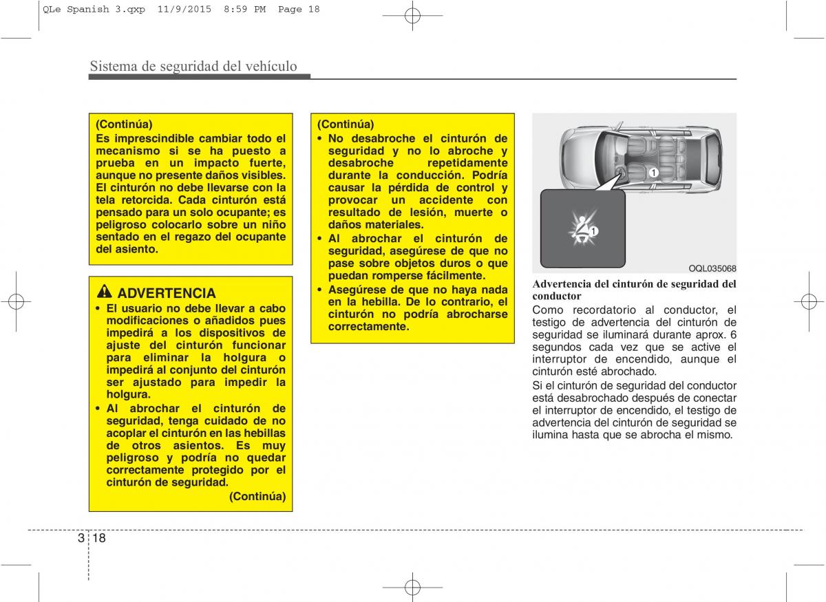 KIA Sportage IV manual del propietario / page 36