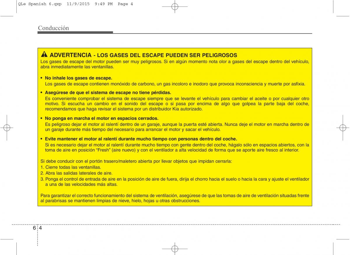 KIA Sportage IV manual del propietario / page 393