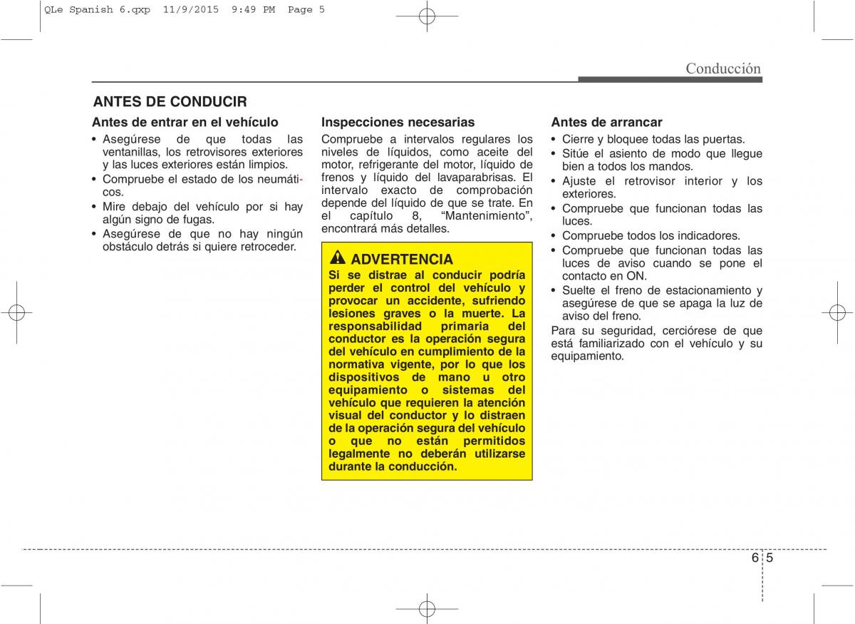 KIA Sportage IV manual del propietario / page 394