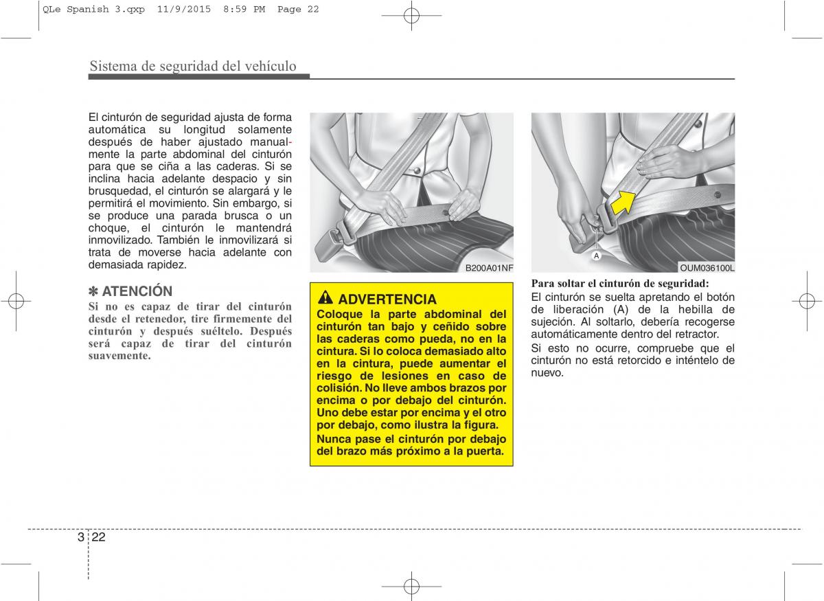 KIA Sportage IV manual del propietario / page 40