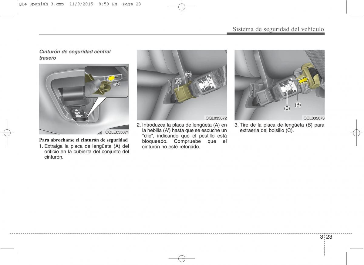 KIA Sportage IV manual del propietario / page 41