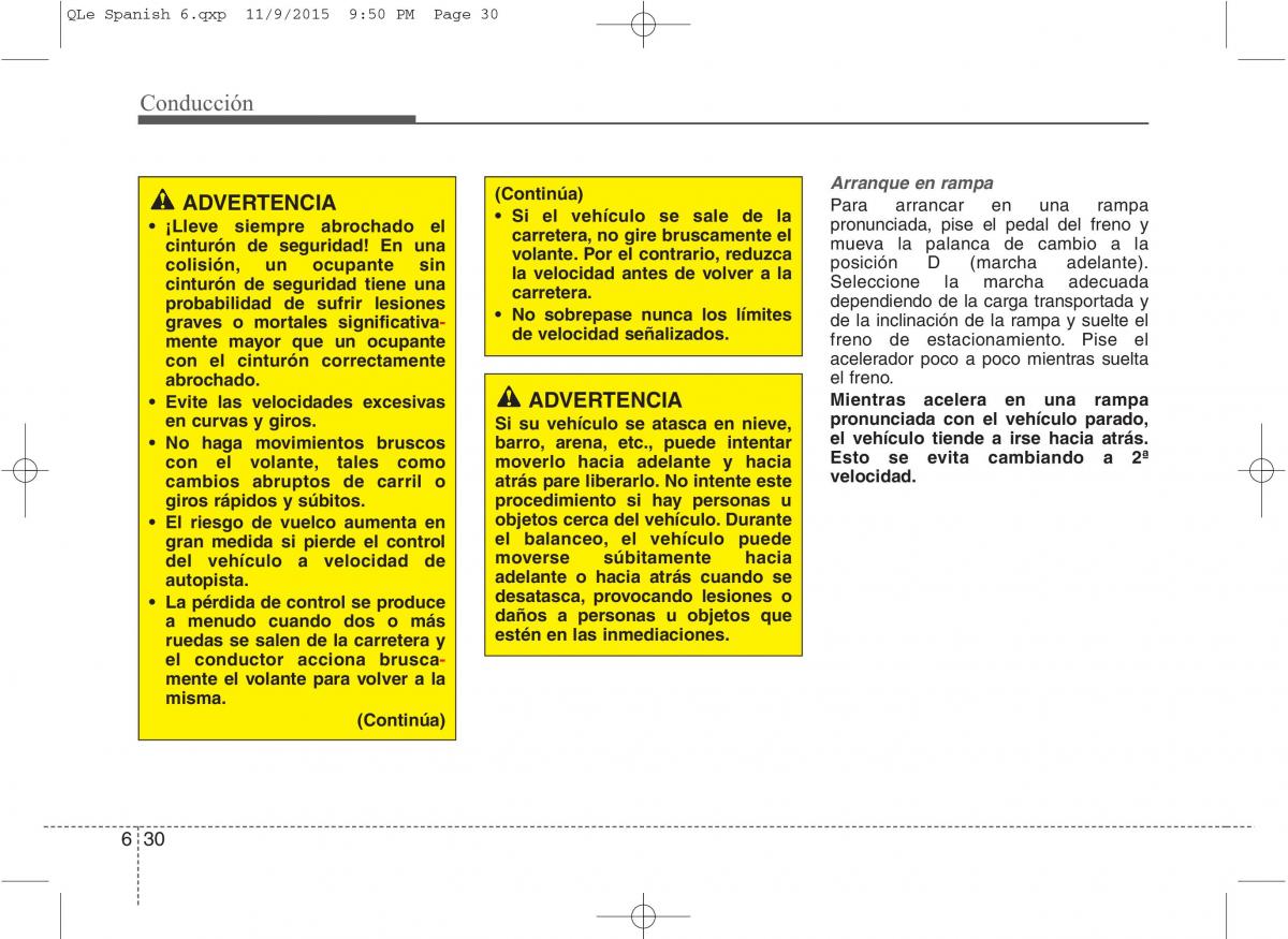 KIA Sportage IV manual del propietario / page 419