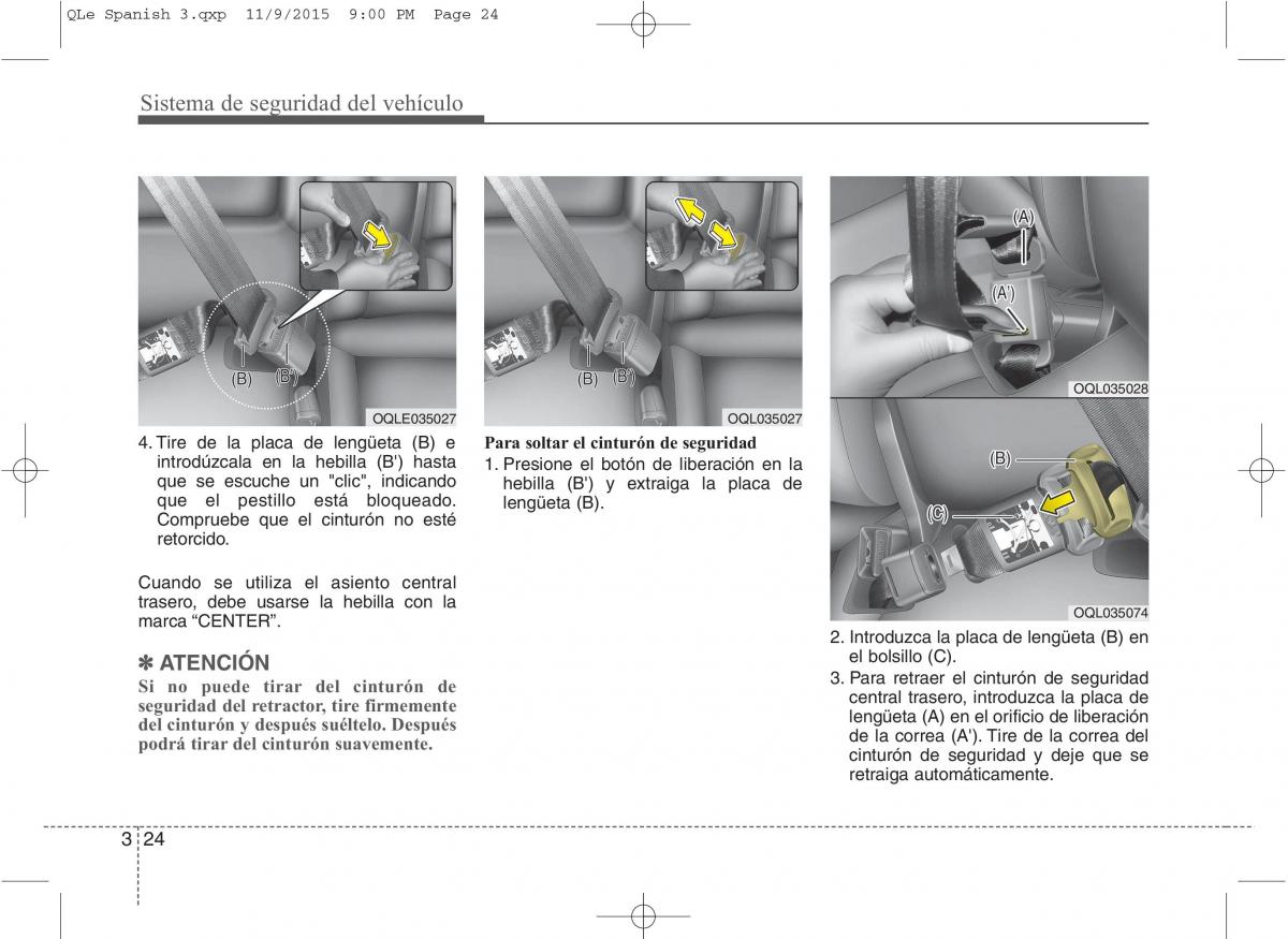 KIA Sportage IV manual del propietario / page 42