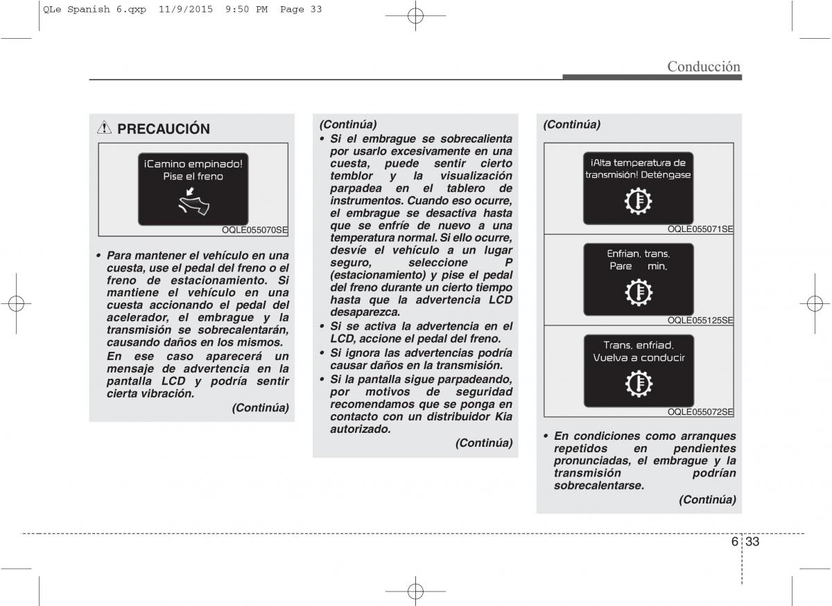 KIA Sportage IV manual del propietario / page 422