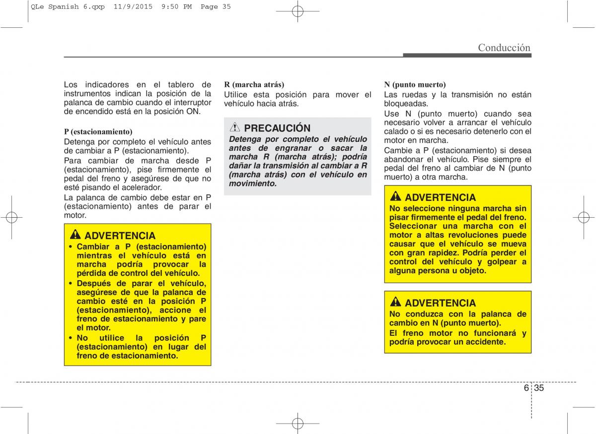 KIA Sportage IV manual del propietario / page 424