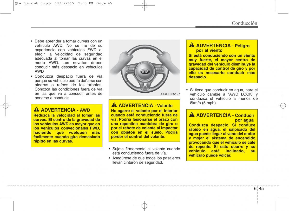 KIA Sportage IV manual del propietario / page 434