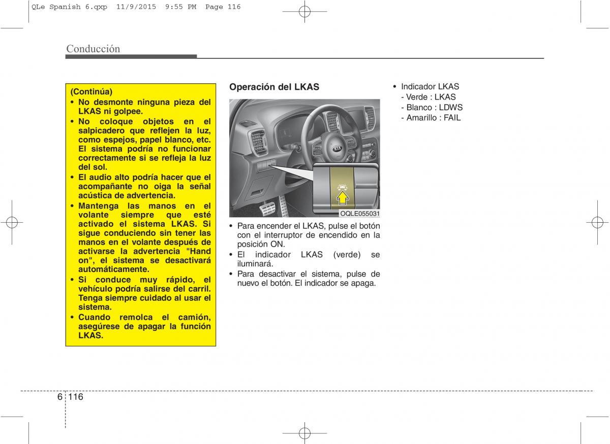 KIA Sportage IV manual del propietario / page 505