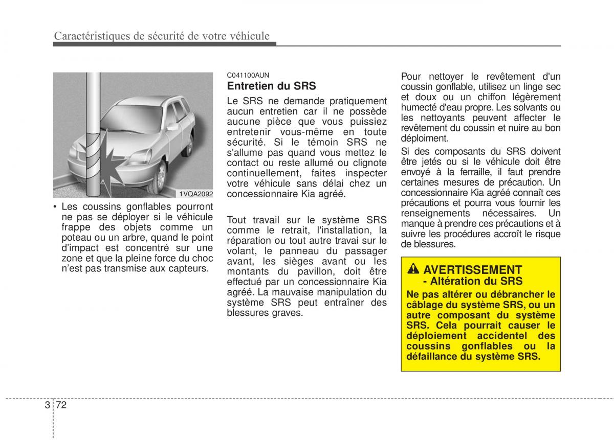 KIA Sportage IV manuel du proprietaire / page 88