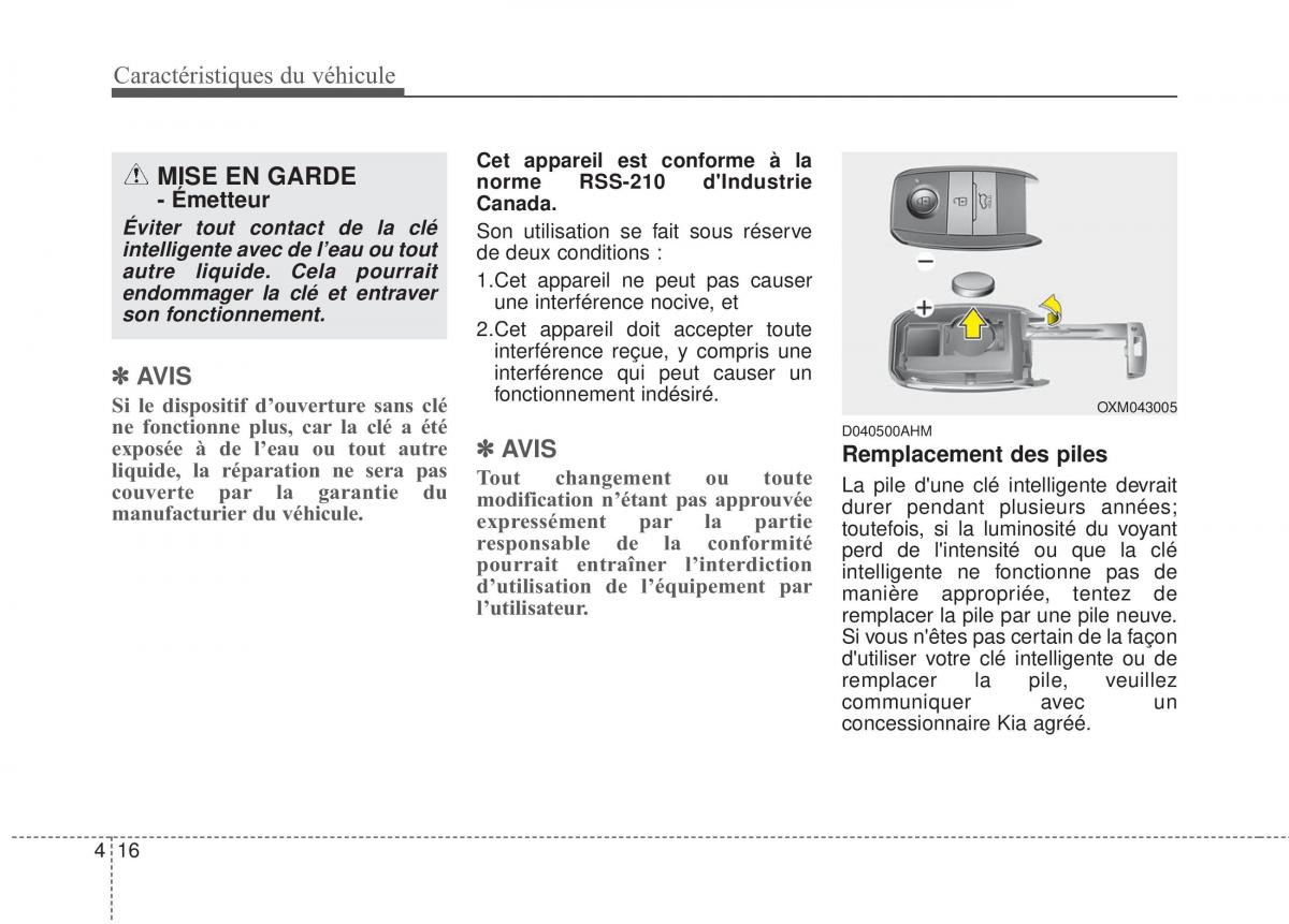 KIA Sportage IV manuel du proprietaire / page 105