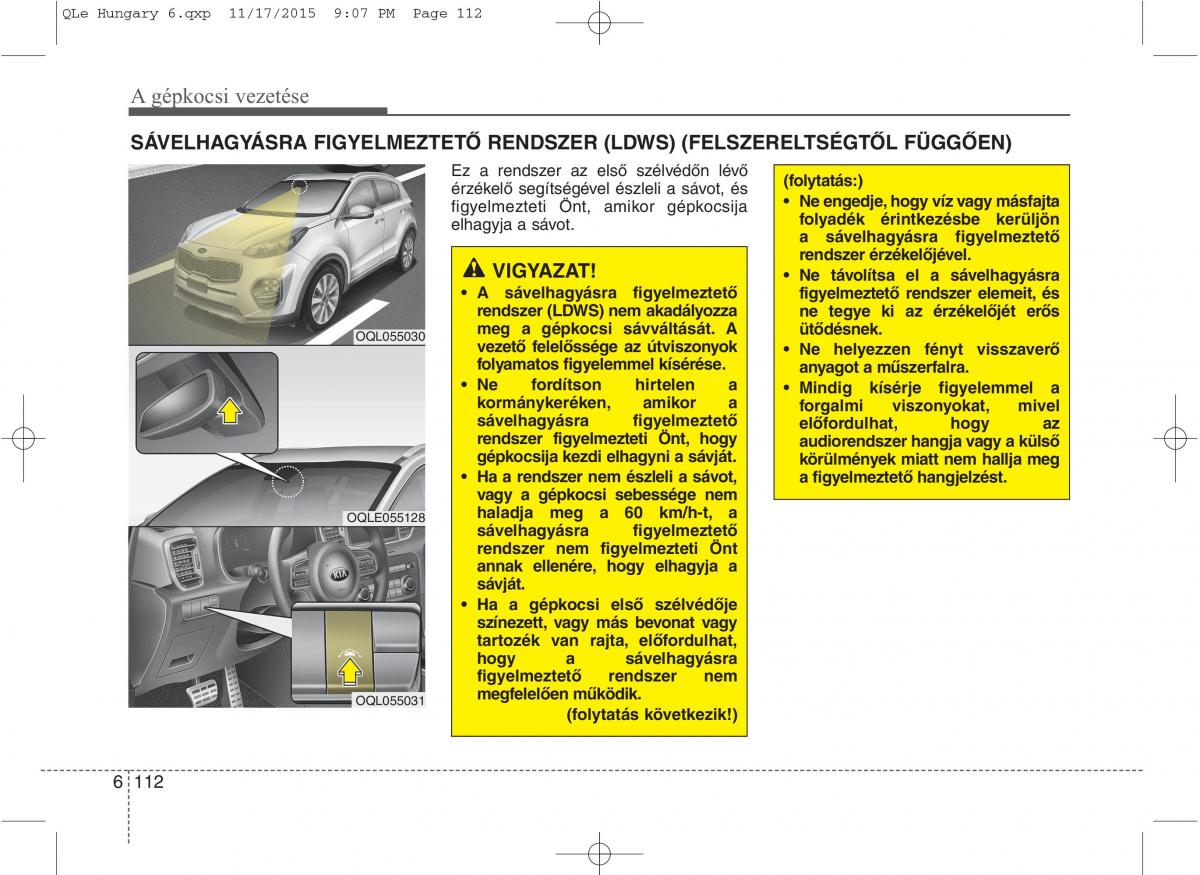 KIA Sportage IV Kezelesi utmutato / page 552