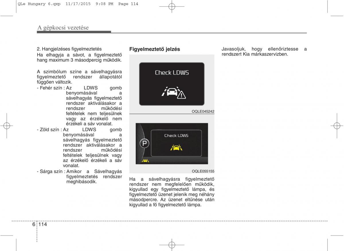 KIA Sportage IV Kezelesi utmutato / page 554