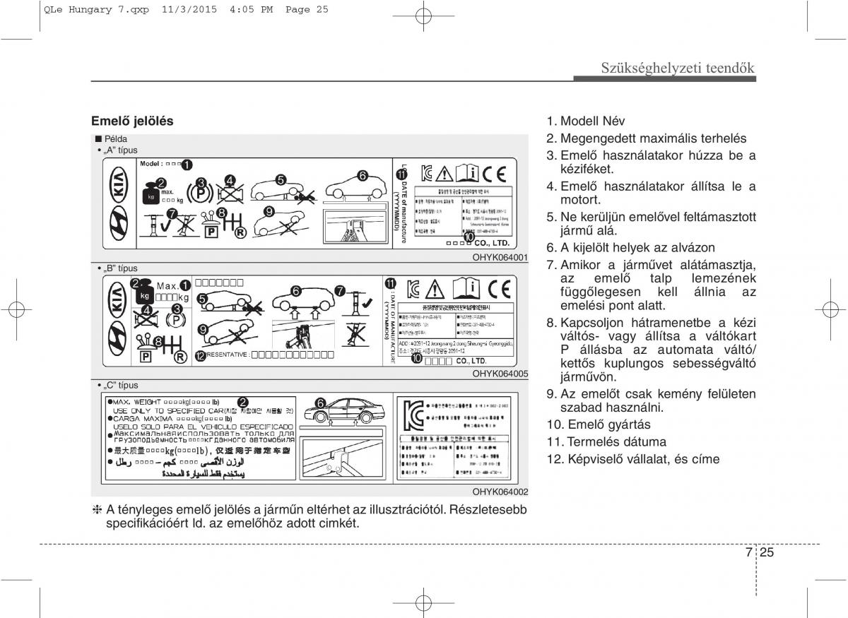 KIA Sportage IV Kezelesi utmutato / page 619