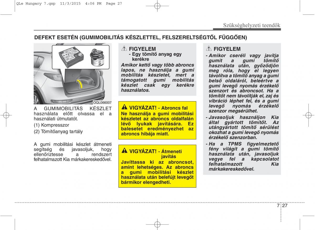 KIA Sportage IV Kezelesi utmutato / page 621