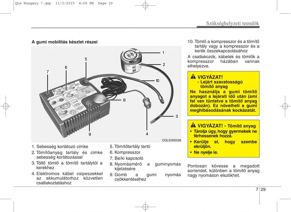 KIA Sportage IV Kezelesi utmutato / page 623