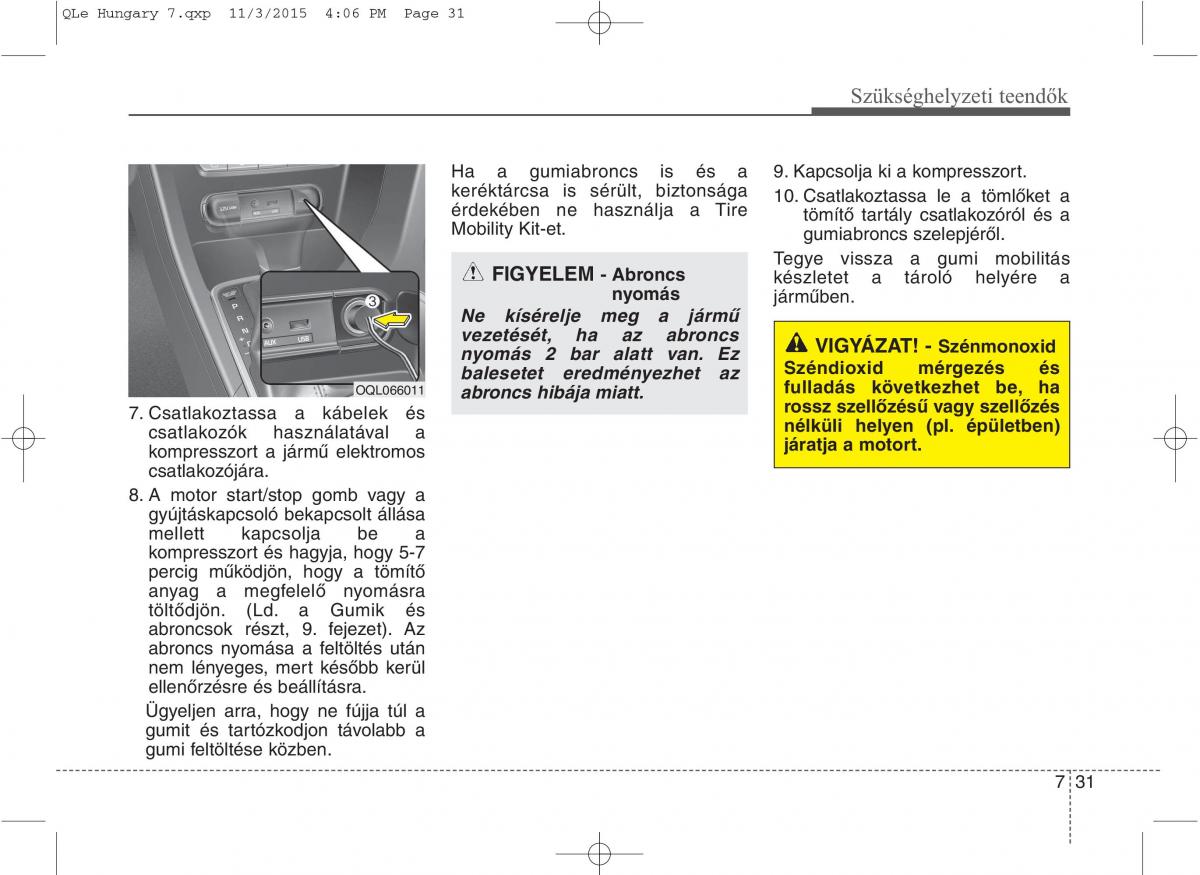 KIA Sportage IV Kezelesi utmutato / page 625