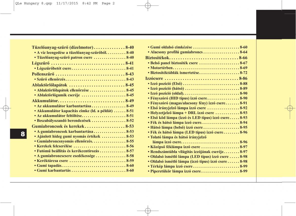 KIA Sportage IV Kezelesi utmutato / page 634