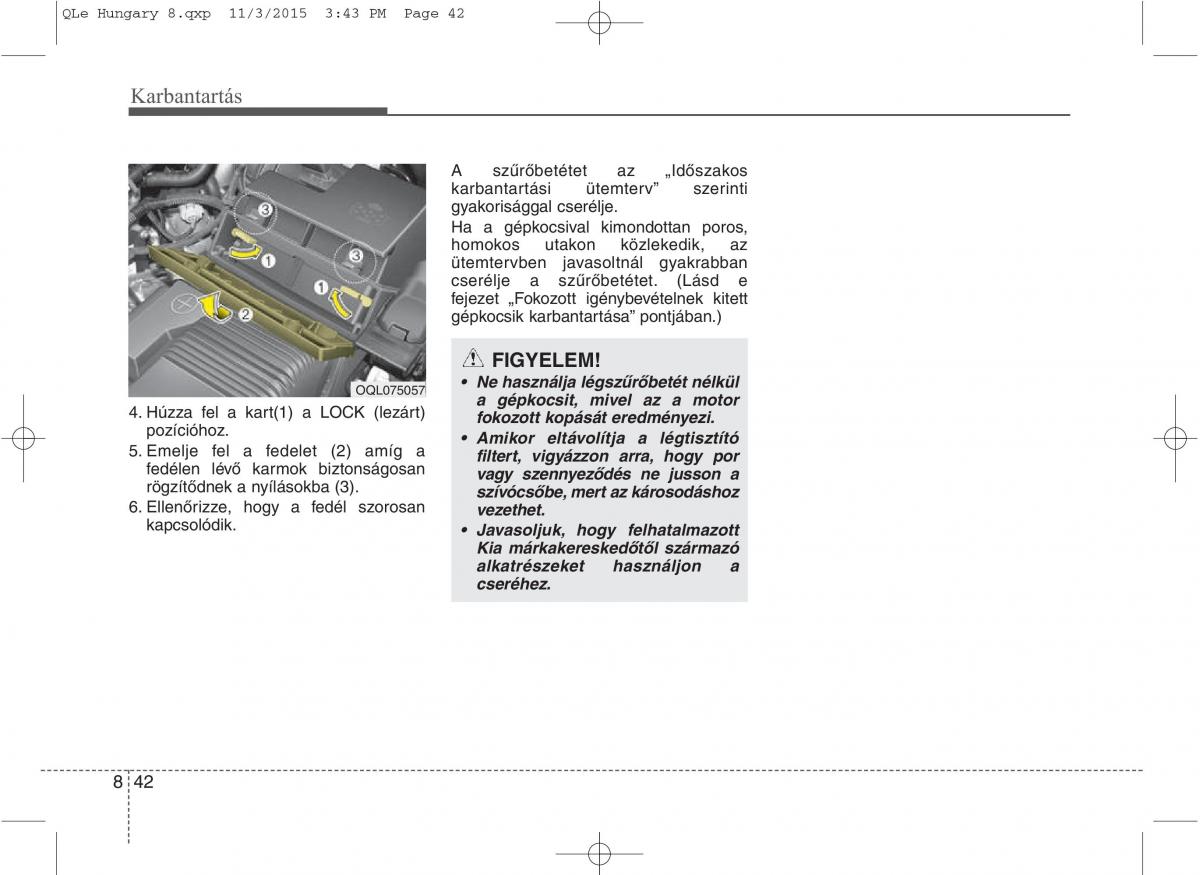 KIA Sportage IV Kezelesi utmutato / page 674