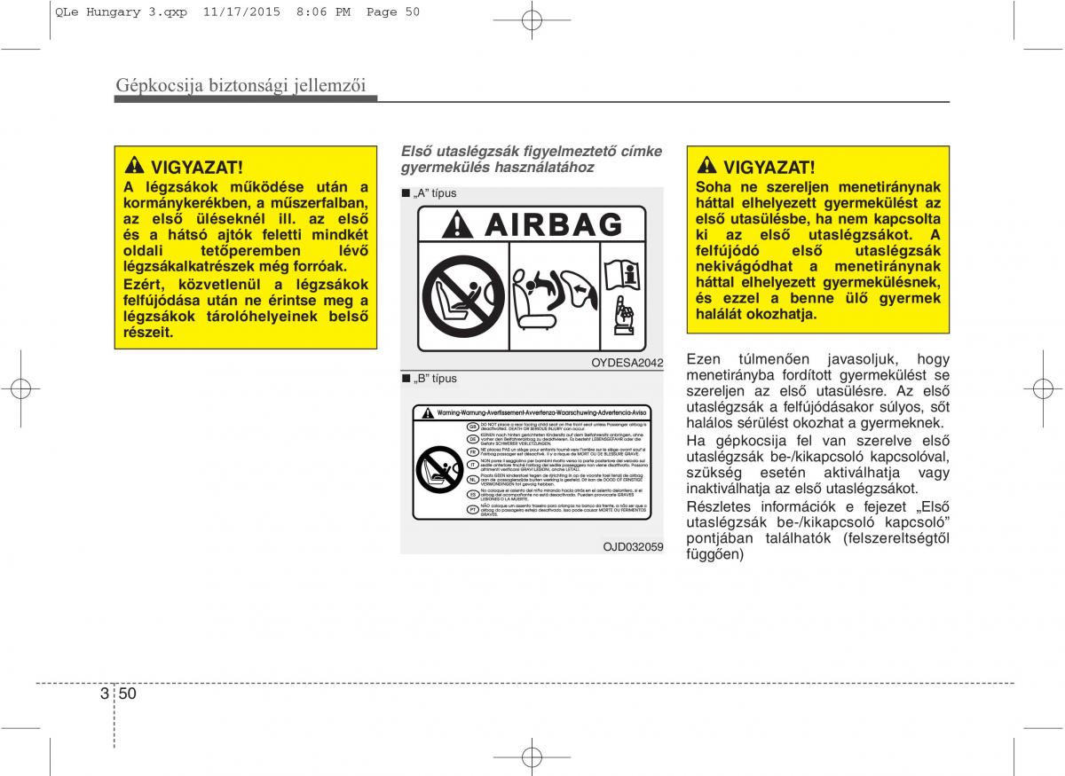 KIA Sportage IV Kezelesi utmutato / page 68