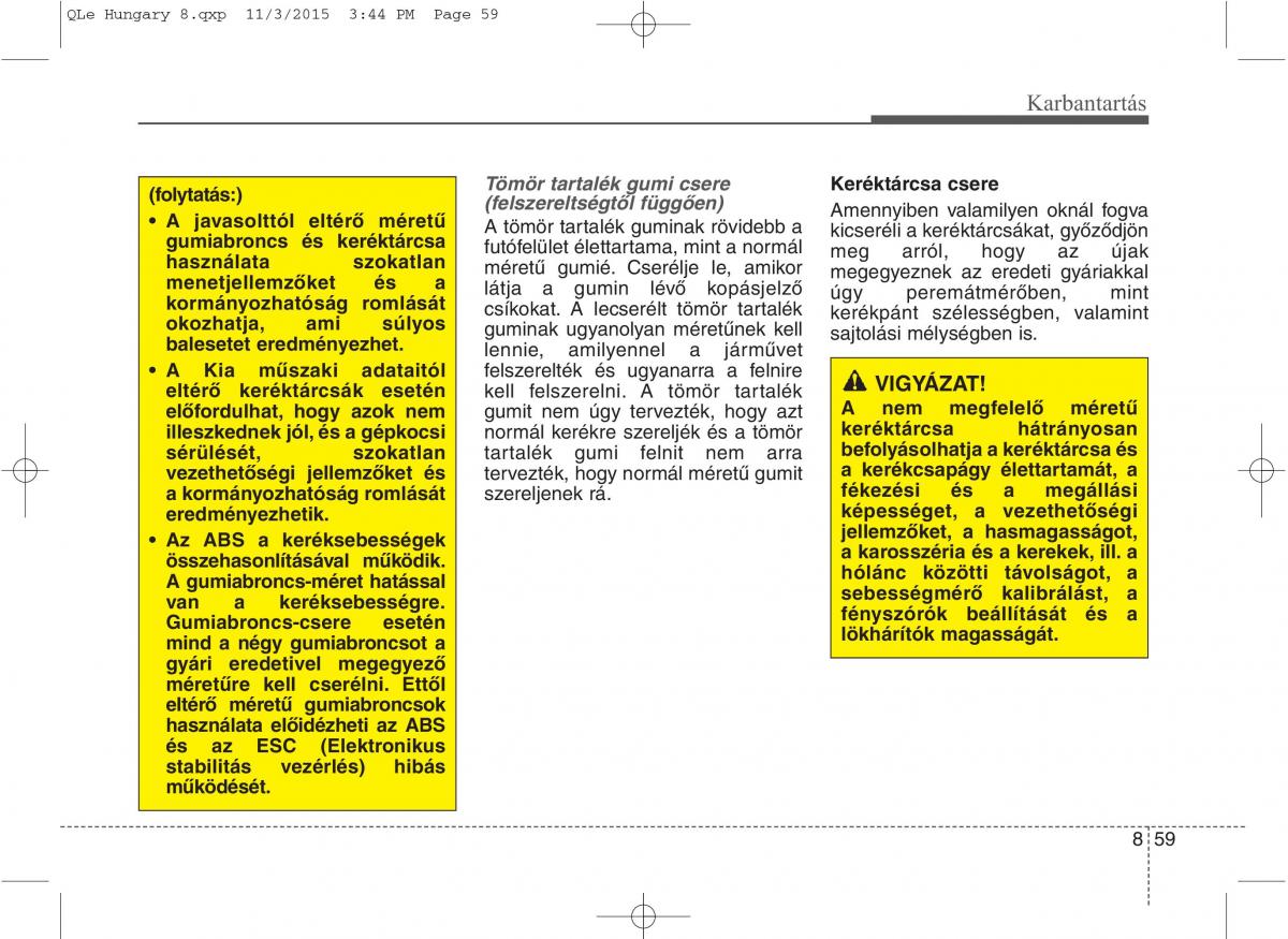 KIA Sportage IV Kezelesi utmutato / page 691